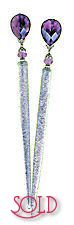 Amethyst Assets Mettalic Foil Leaf Hair Sticks