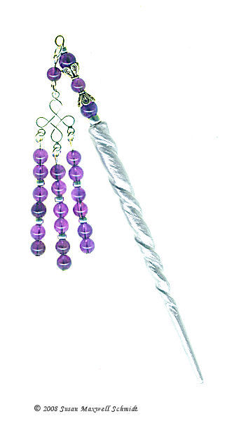 Amethyst Bliss Special Edition LongLocks GeishaStix Hair Sticks