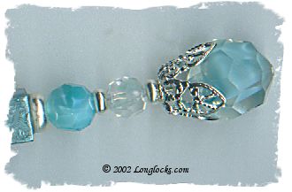 Aqua Silk FoilStix Hair Sticks