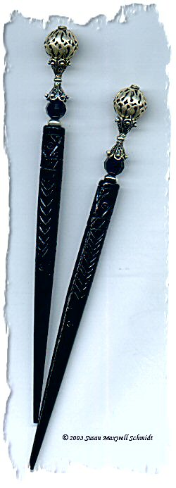 Arabian Night LongLocks SterlingStix Hair Sticks