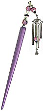 Aubergine Breeze Hair Chimes, Windchimes for Your Hair - Click to see more!