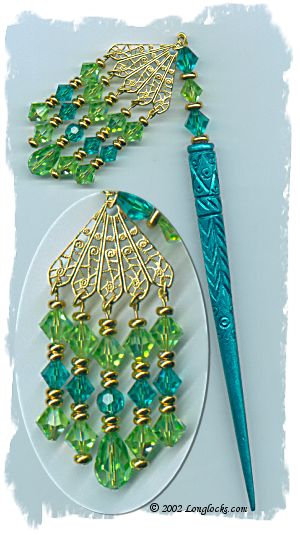 August Sea LongLocks GeishaStix Hair Sticks
