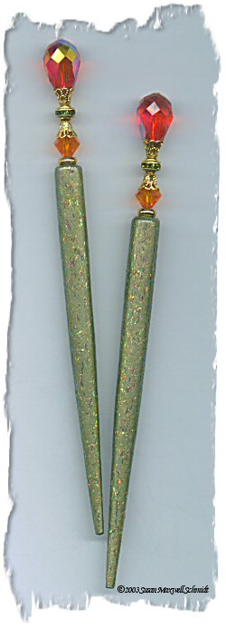 Autumn's Frost LongLocks GlitterStix Hair Sticks