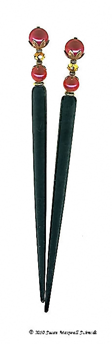 Berry Delicious LongLocks Design - Click to see our hair jewelry catalog!