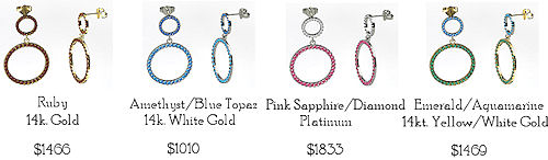 gemstone-earrings Custom Designed Gemstone Earrings at Gemvara