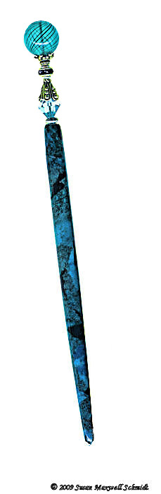 Blue Attitude Special Edition BijouStix LongLocks HairSticks - Click to see our full catalog!