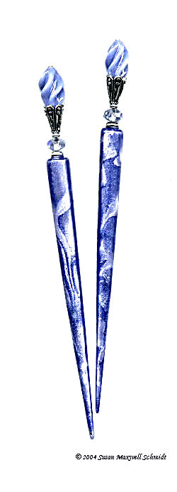 Blueberry Whip LongLocks GossamerStix Hair Sticks