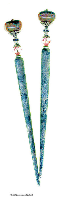 Blue Crush Special Edition RomanzaStix LongLocks Hair Jewelry - Click to see our full catalog!