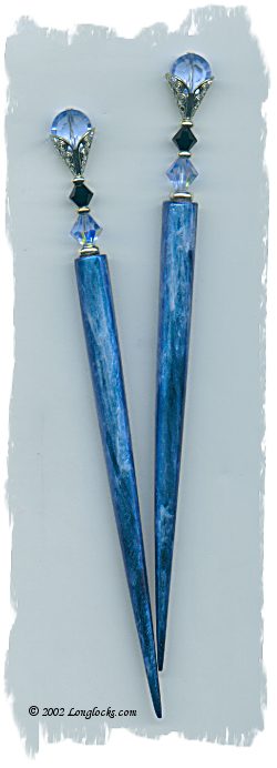 Blue Fog LongLocks HairSticks