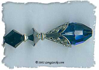 Blue Midnight LongLocks HairSticks