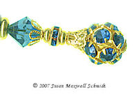Blue Nebula LongLocks HoloStix Hair Jewelry