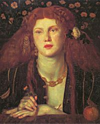 Bocca Baciata by Dante Gabriel Rosetti - Click to send 		it as a free postcard!