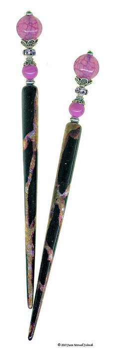 Budding Orchid Special Edition MineraliStix LongLocks Hair Jewelry - Click to see our full catalog!