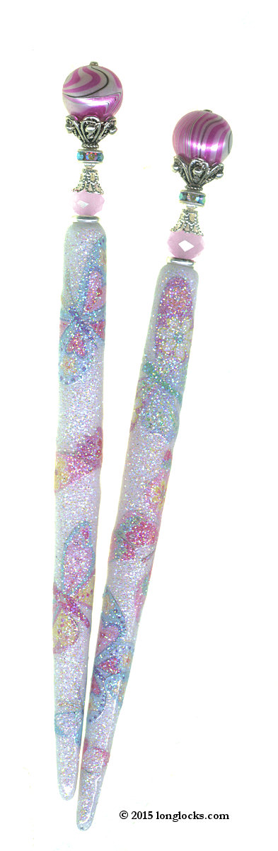 Butterfly Blooms LongLocks SugarStix Hair Sticks