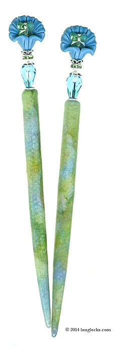 Butterfly Lily Special Edition DragonStix LongLocks HairSticks - Click to see our full catalog!