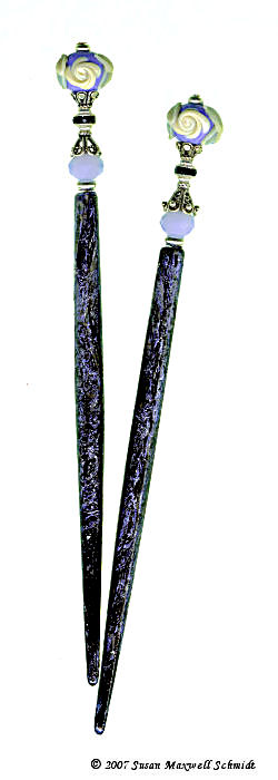 Cameo Rose Special Edition MarbeliStix LongLocks Hair Jewelry - Click to see our full catalog!