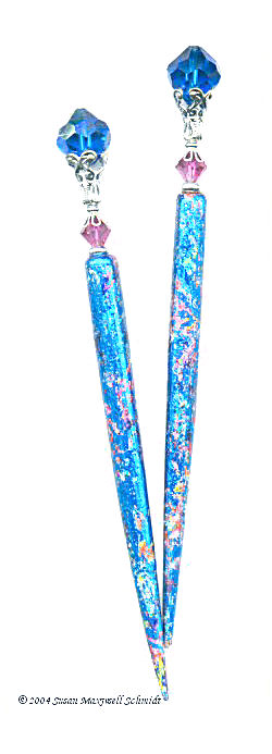 Capri Rose LongLocks FoilStix Hair Sticks
