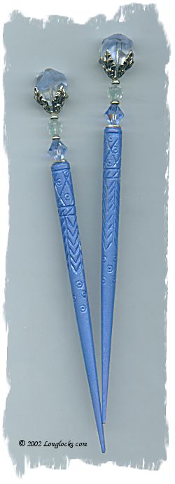 Captured Blue LongLocks FXStix Hair Sticks