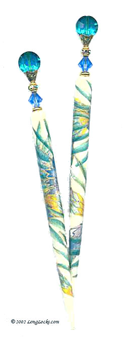 Caribbean Paradise LongLocks DecoStix Hair Sticks
