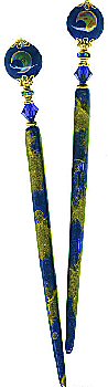 Cobalt Moon LongLocks Hair Pins