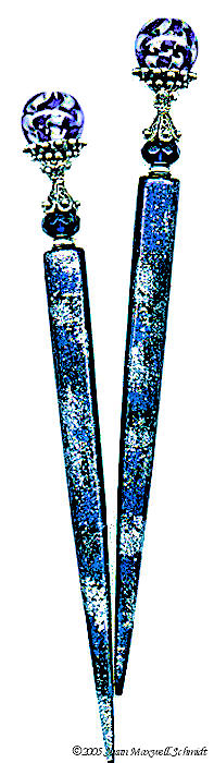 Cobalt Twist Special Edition LongLocks MystStix Hair Sticks