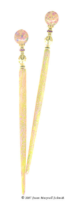 Confetti Pink Special Edition LongLocks MarbeliStix Hair Sticks