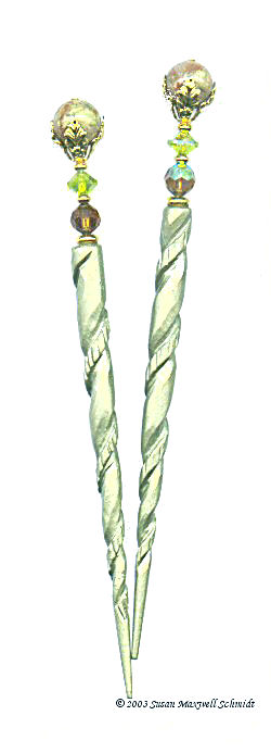 Cool Autumn LongLocks GemStix Hair Sticks
