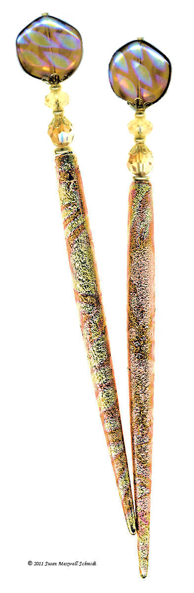Copper Shimmer LongLocks Hair Jewelry Design
