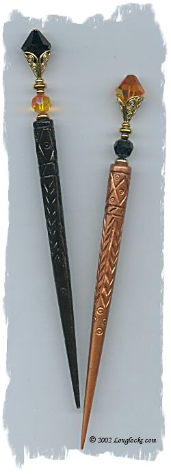 Copper Sunset LongLocks DuetStix Hair Sticks