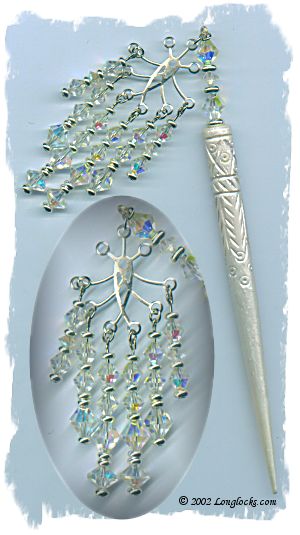Crystal Rain LongLocks GeishaStix Hair Sticks