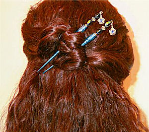 Cynthia shows off her Montana Blues LongLocks GemStix