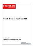 Czech Republic Hair Care 2001 [DOWNLOAD: PDF]