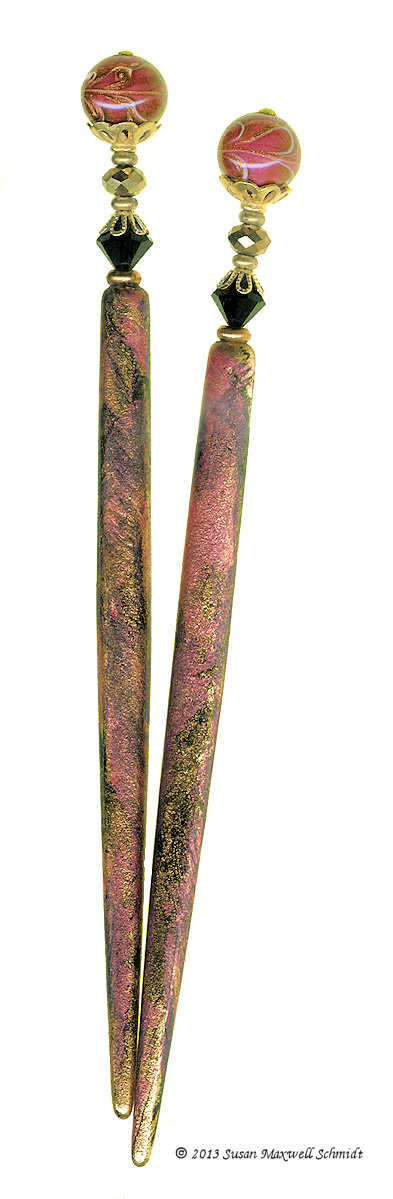 Dazzle Glass LongLocks RomanzaStix Hair Sticks