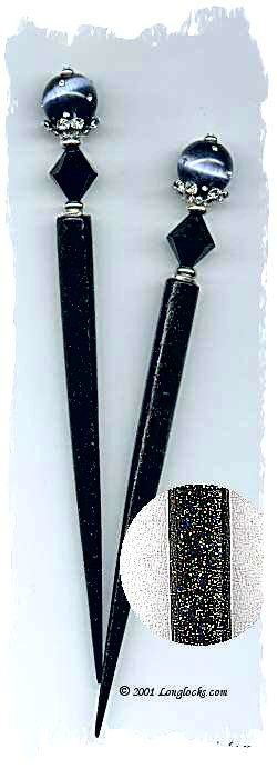 Deep Space HoloStix Hair Sticks