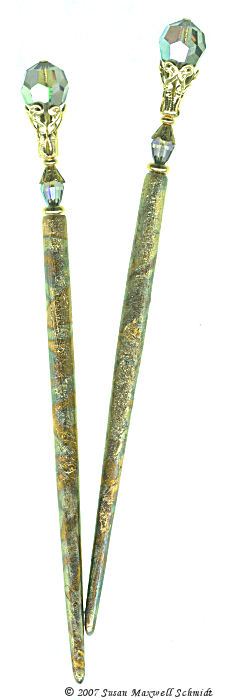 Diamond Noir LongLocks FoilStix Hair Sticks