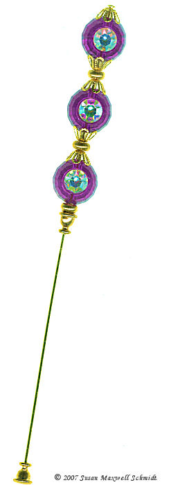 Divine Sparkle II Waltzing Willow Hat Pin or Stick Pin