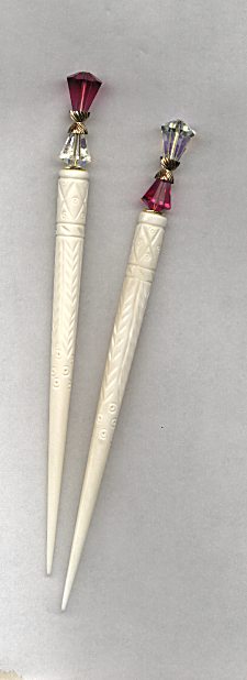 Dowager Empress LongLocks DuetStix Hair Sticks - Click to see our hair jewelry catalog!