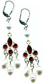 Raining Rose Petals Waltzing Willow Earrings