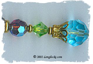 Electric Peacock LongLocks HairSticks