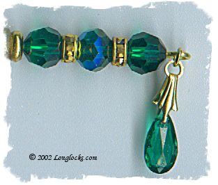 Emerald Elegance LongLocks HairSticks