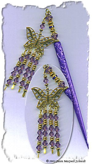 Empress Butterfly LongLocks GeishaStix Hair Sticks