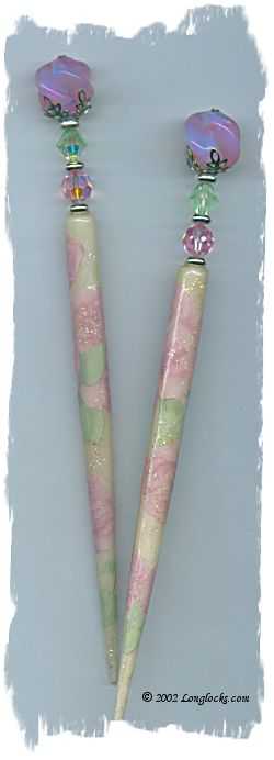 Faerie Rose LongLocks DecoStix Hair Sticks