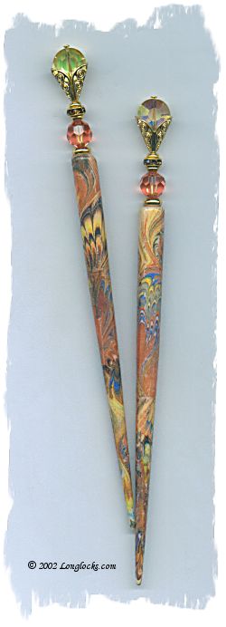 Feather Dance LongLocks GalleryStix Hair Sticks