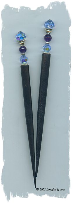 Original LongLocks February Sky Hair Sticks