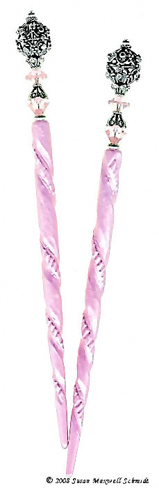 Filigree Bloom LongLocks SterlingStix Hair Sticks