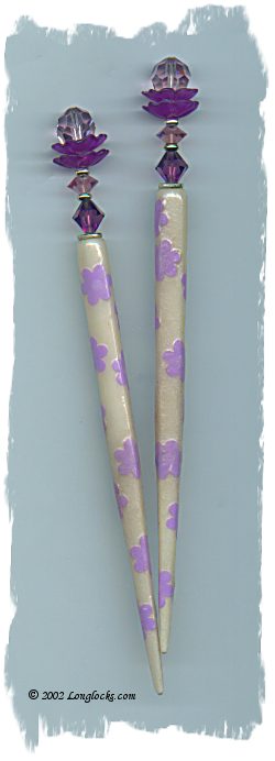 Flower Power LongLocks GalleryStix Hair Sticks