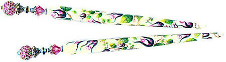 French Rosebud SugarStix from the LongLocks HairSticks 2005 Collection