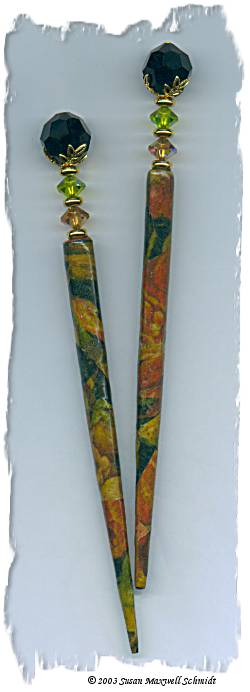 French Tapestry LongLocks DecoStix Hair Sticks