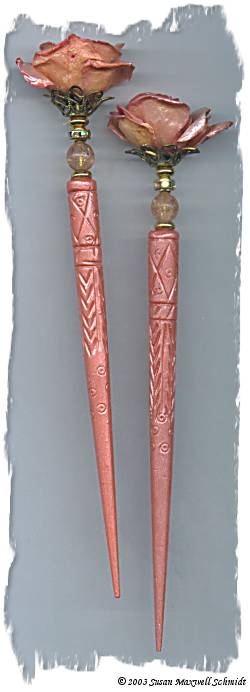 Georgia Spring LongLocks RoseStix Hair Sticks
