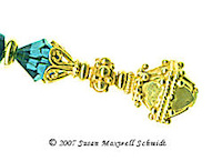 Gilded Blue LongLocks d'OrStix Hair Jewelry